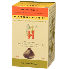 Naturcolor Yarrow Blonde packaging showcasing the herbal color system for natural gray coverage
