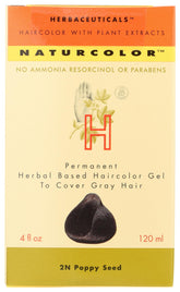 naturcolor Poppy Seed Hair Dye bottle shows plant-based color for lasting vibrancy