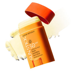 Nature Republic California Aloe Sun Stick roll-on for quick protection.