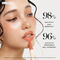 Nature Republic Honey Melting Lip Apricot glow closeup – rich color with nourishing shine