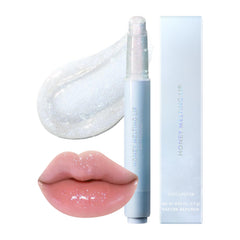 Nature Republic Honey Melting Lip Glitter packaging highlights premium gloss and easy application.