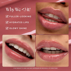 Nature Republic Honey Melting Lip texture closeup shows honey-like feel and glassy finish.