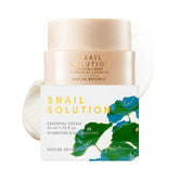 Nature Republic Snail Mucin Cream bottle close-up highlighting hydration for radiant skin.