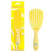 Nature Spell FlexiFlow Detangling Brush packaging shows compact, travel-friendly design for on-the-go detangling.
