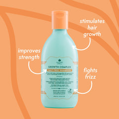 Nature Spell Hair Growth Shampoo ayurvedic herbs highlight rejuvenating ingredients.