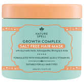 Nature Spell Hair Mask packaging closeup highlighting premium formula for nourished hair