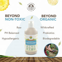 Nature Sustained probiotic ferment blend highlighting scalp care