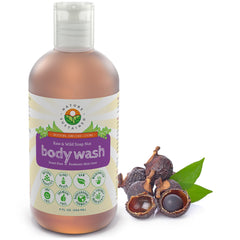 Nature Sustained soapberry lather bottle pour for gentle, sensitive-skin cleanse