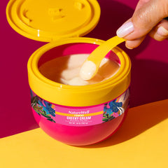 Nature Well application swatch arm demonstrates quick-absorbing formula for daily body care.