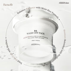 NATURECLASS R4 rice ferment actives bottle emphasizes potent skin-refining ingredients.