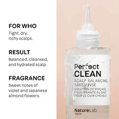 NatureLab.TOKYO Sake Water Rinse pour shows probiotic cleansing benefit
