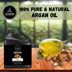 Naturevibe Botanicals Argan Oil hydration on the skin for a glow