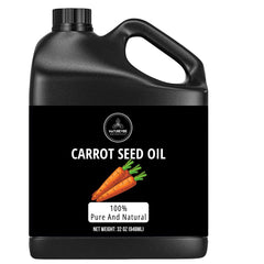 Naturevibe Botanicals carrot oil jar close-up shows pure cold-pressed formula for skin care