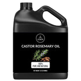 Naturevibe Botanicals Castor Rosemary Oil jar shows resealable packaging for freshness and easy use.
