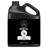 Naturevibe Botanicals Neem Oil 32oz bottle for skin and hair care.