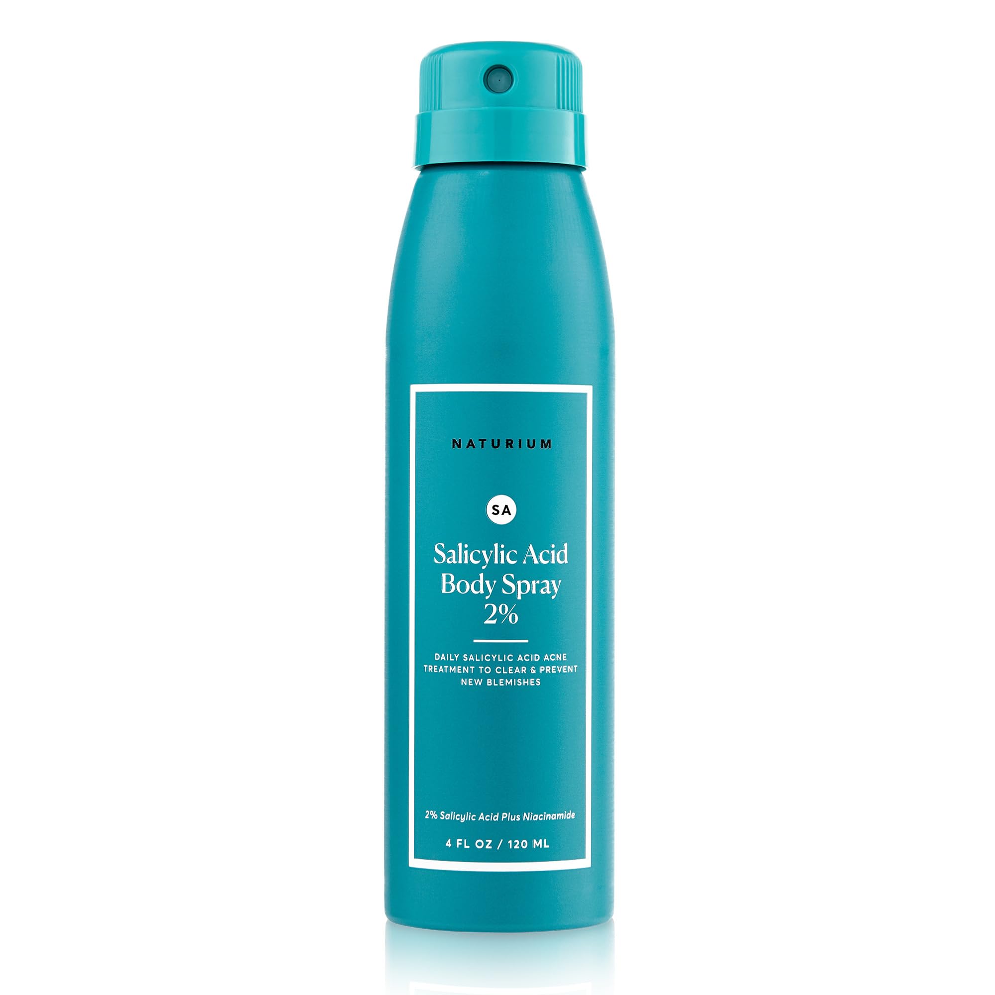 Naturium Salicylic Acid Body Spray bottle for daily blemish prevention.