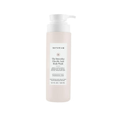 Naturium The Smoother glycolic body wash bottle showing exfoliation-focused design for smoother skin