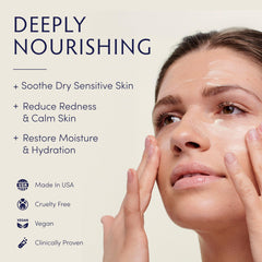 Naturopathica Calendula Essential Hydrating Cream jar closeup highlights rich texture and soothing calendula benefits.