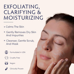 Naturopathica Oat Cleansing Polish being applied to hands for gentle cleanse