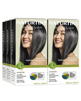 Naturtint 1N Ebony Black color-cream close-up shows rich natural shade for at-home color.