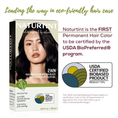 Naturtint 2WN radiant nature brown black finished hair — long-lasting color that nourishes the look