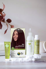 Naturtint 3NV Radiant Red ingredients close-up, highlighting plant-based formula.