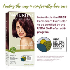 Naturtint 3R Black Cherry application steps guide users through at-home coloring.