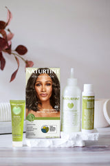Naturtint 4N Natural Chestnut creamy formula ready for precise application.