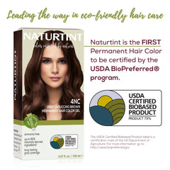Naturtint 4NC Deep Cappuccino packaging box showing vegan, cruelty-free branding
