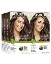 Naturtint 5G Light Golden Chestnut pack-6 shows convenient home color kit with lasting results.