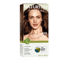 Naturtint 5WB Radiant Copper Brown packaging highlights long-lasting color and plant-based formula