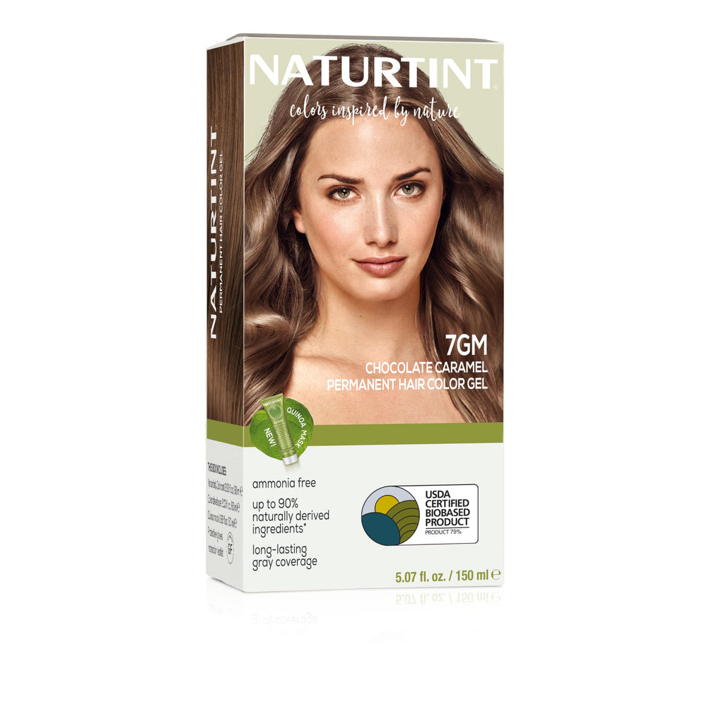 Naturtint 7GM chocolate caramel color pack for at-home color and gray coverage