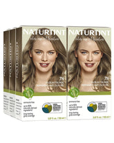 Naturtint 7N Hazelnut Blonde six-pack pack shot for home coloring
