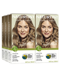 Naturtint 8N Wheat Germ Blonde pack image shows an ammonia-free color kit for home use