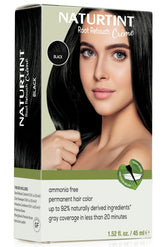 Naturtint Black Root Retouch bottle demonstrating ammonia-free gray coverage