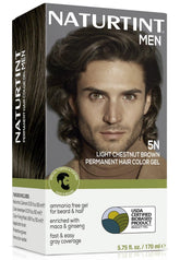 Naturtint Mens Permanent Color 5N packaging highlights easy at-home gray coverage