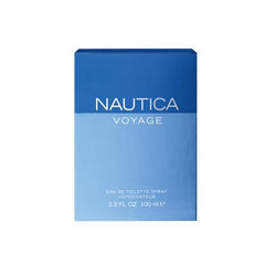 Nautica Voyage bottle with sea background conveys coastal freshness for casual events