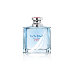 Nautica Voyage Sport packaging variation demonstrates gifting-ready presentation.