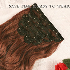 NAYOO 6-inch weft clip-in with three clips for balanced volume.