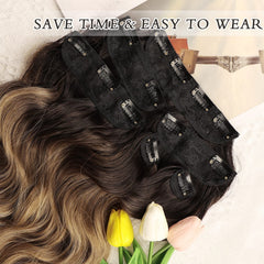 NAYOO clip-in design provides damage-free installation and instant style boost.