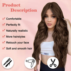NAYOO lace-hairline-wig-natural-look creates a realistic hairline and part.