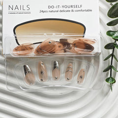 NBNTGH uñas adheribles 24p para fijación rápida sin salón.