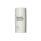 Nécessaire Hinoki deodorant bottle front view showing aluminum-free formula for odor protection.