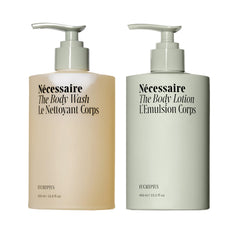 Nécessaire Eucalyptus Body Wash pump bottle showing barrier-friendly cleanse