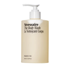 Nécessaire fragrance-free body wash bottle for barrier-friendly cleansing.