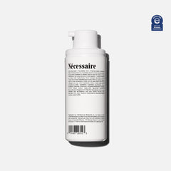 Nécessaire Hyaluronic acid close-up showing multi-weight formula for deep hydration.