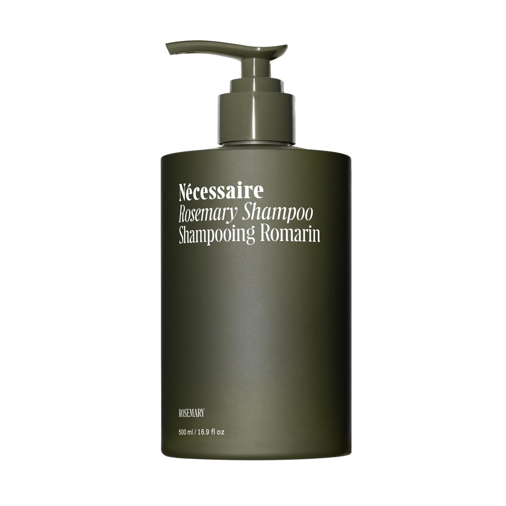 Nécessaire Rosemary Shampoo bottle-pump for convenient daily cleanse and scalp refresh.