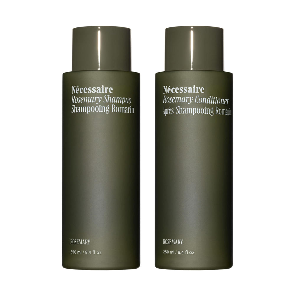 Nécessaire Rosemary Shampoo bottle – soothing scalp cleansing.