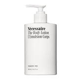 Nécessaire The Body Lotion fragrance-free pump bottle provides easy daily hydration for sensitive skin