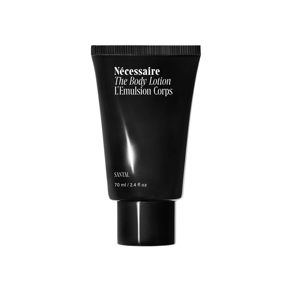 Necéssaire The Body Lotion Santal bottle front shows premium daily moisturizing